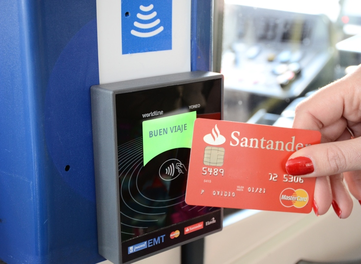 Contactless: pago con tarjeta o mvil en los autobuses de Madrid